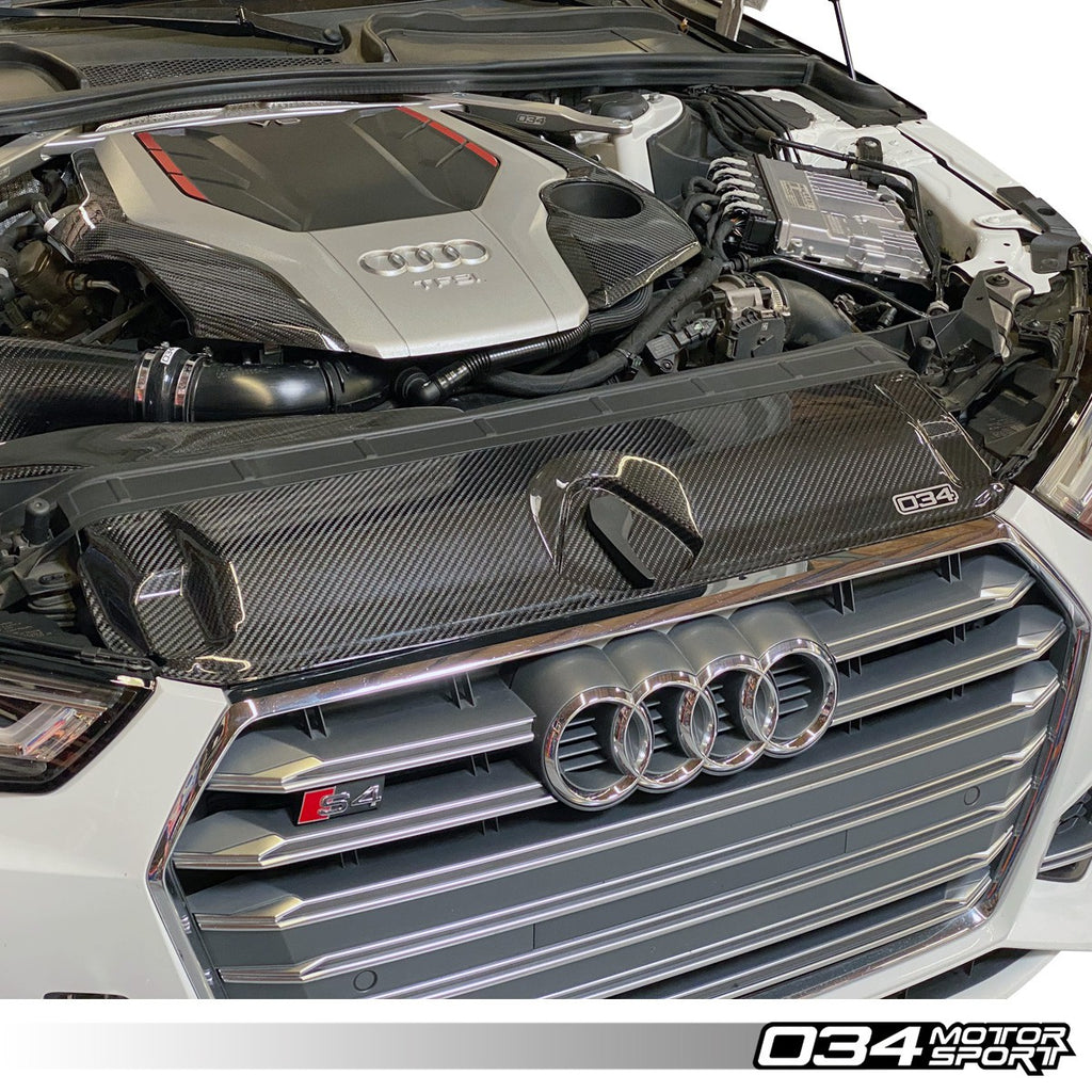 034Motorsport Carbon Fiber Radiator Support Cover - Audi B9 A4/S4