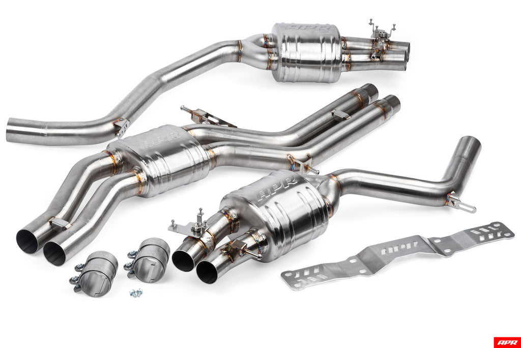 APR C7, C7.5 RS6, RS7 4.0 TFSI Catback Exhaust System - With Center Muffler