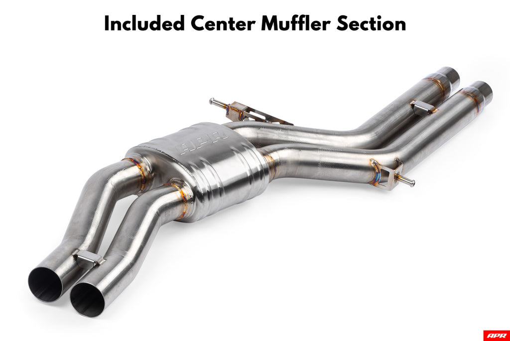 APR C7, C7.5 RS6, RS7 4.0 TFSI Catback Exhaust System - With Center Muffler