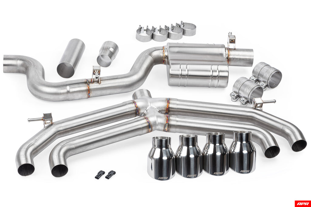 APR Pre-Facelift MK7 Golf R Catback Exhaust System - No Valves or Mufflers - NLA