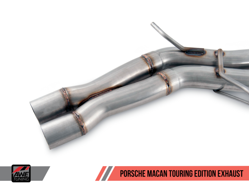 AWE Tuning Porsche Macan Touring Edition Exhaust System - Chrome Silver 102mm Tips