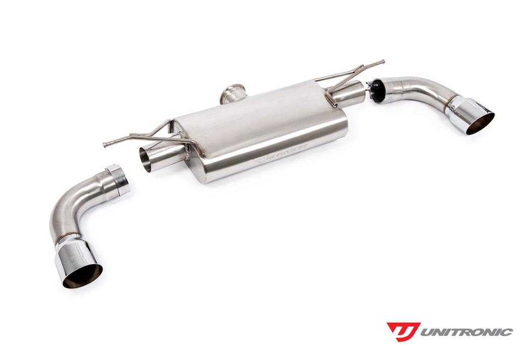 UNITRONIC CAT-BACK EXHAUST FOR MK7, MK7.5 GTI, CHROME TIPS