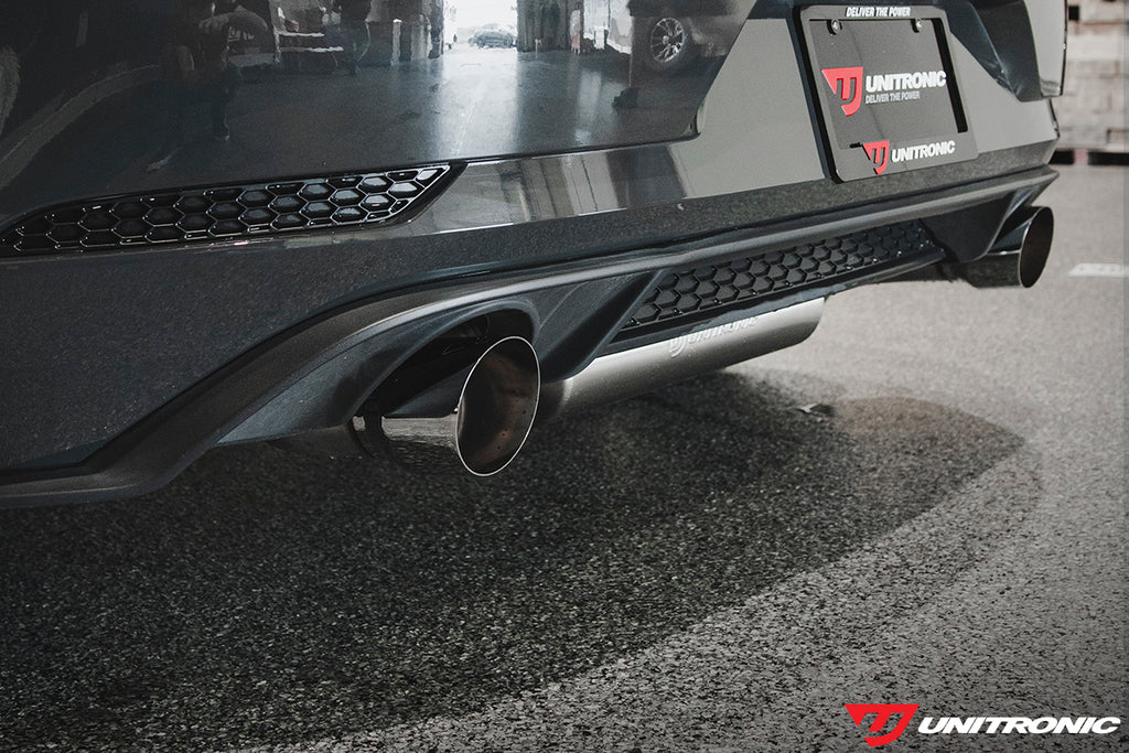 UNITRONIC CAT-BACK EXHAUST FOR MK7, MK7.5 GTI, CHROME TIPS