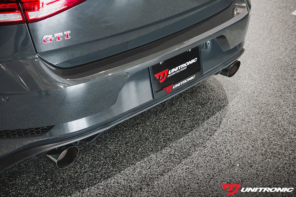 UNITRONIC CAT-BACK EXHAUST FOR MK7, MK7.5 GTI, CHROME TIPS