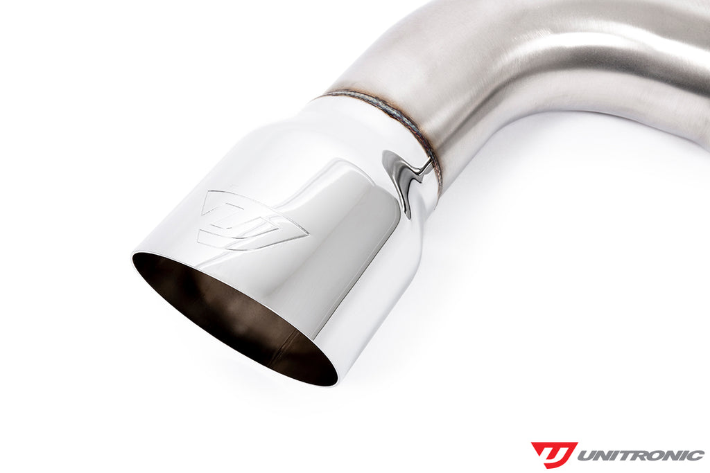 UNITRONIC CAT-BACK EXHAUST FOR MK7, MK7.5 GTI, CHROME TIPS