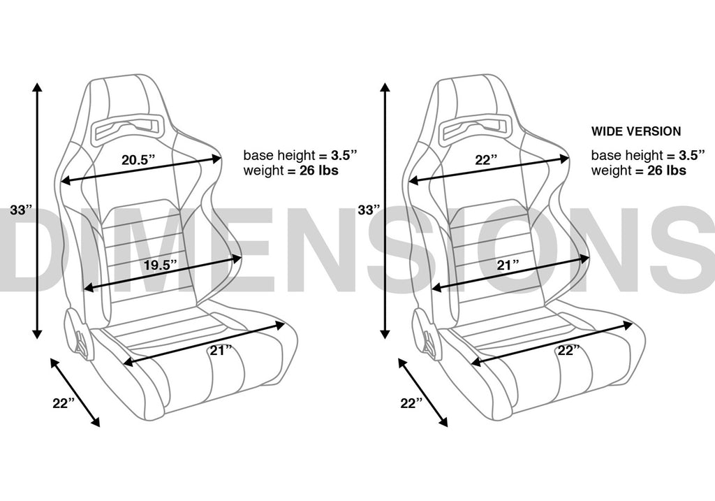 Corbeau LG1 - Adjustable Sport Seat