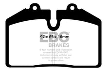 Load image into Gallery viewer, EBC 92-93 Porsche 911 (964) 3.6 Carrera RS America Redstuff Front Brake Pads