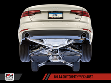 Load image into Gallery viewer, AWE Tuning Audi B9 A4 SwitchPath Exhaust Dual Outlet - Diamond Black Tips (Includes DP and Remote)