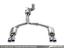 Load image into Gallery viewer, AWE Tuning Audi C7.5 A7 3.0T Touring Edition Exhaust - Quad Outlet Chrome Silver Tips