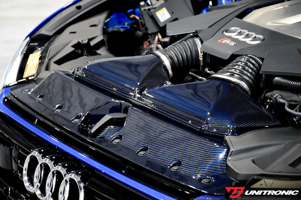 UNITRONIC BLUE CARBON KEVLAR INTAKE & TURBO INLETS FOR AUDI C8 RS6/RS7