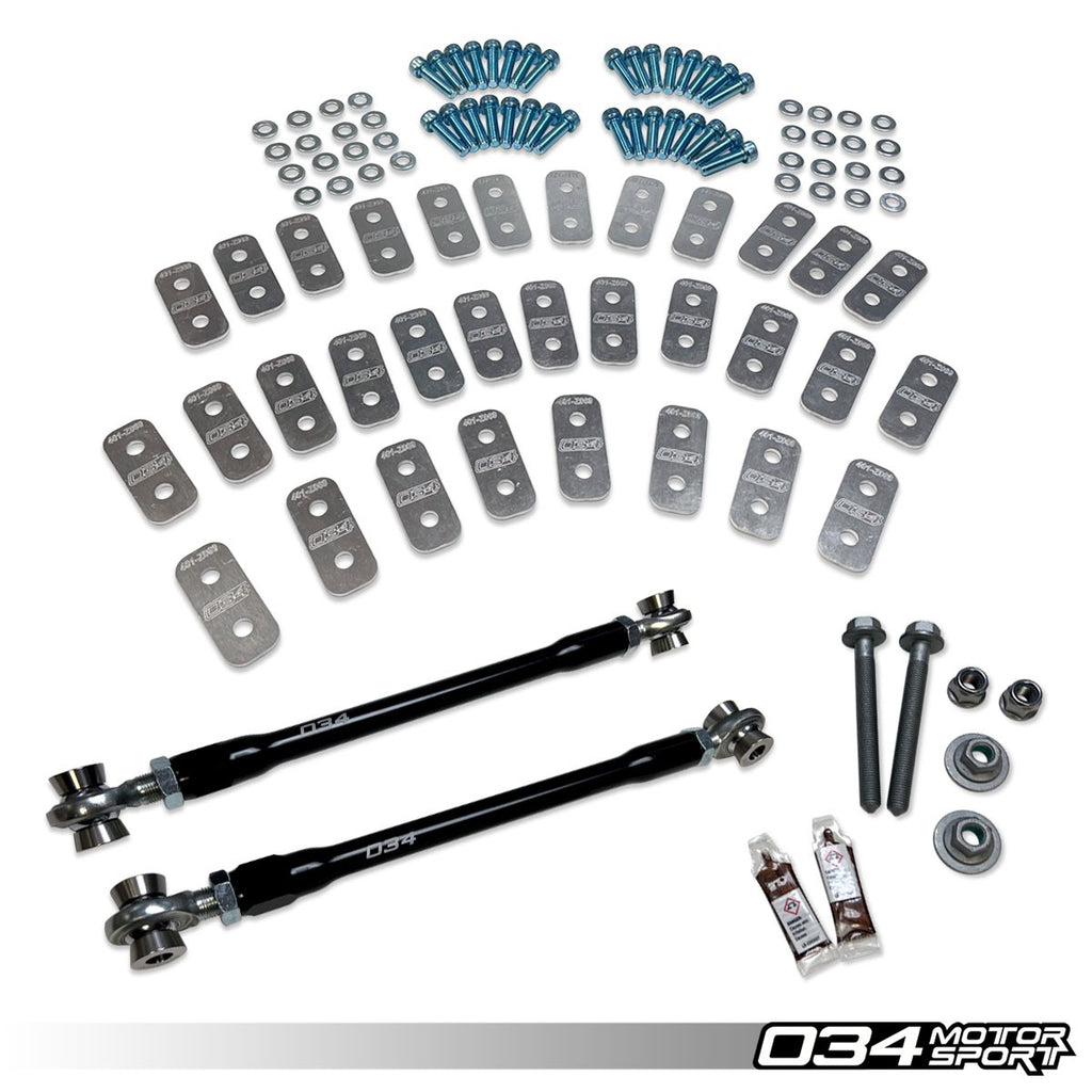 034MOTORSPORT DYNAMIC+ CAMBER TOE KIT, GEN 1, GEN 1.5 AUDI R8 (4.2 V8, 5.2 V10)