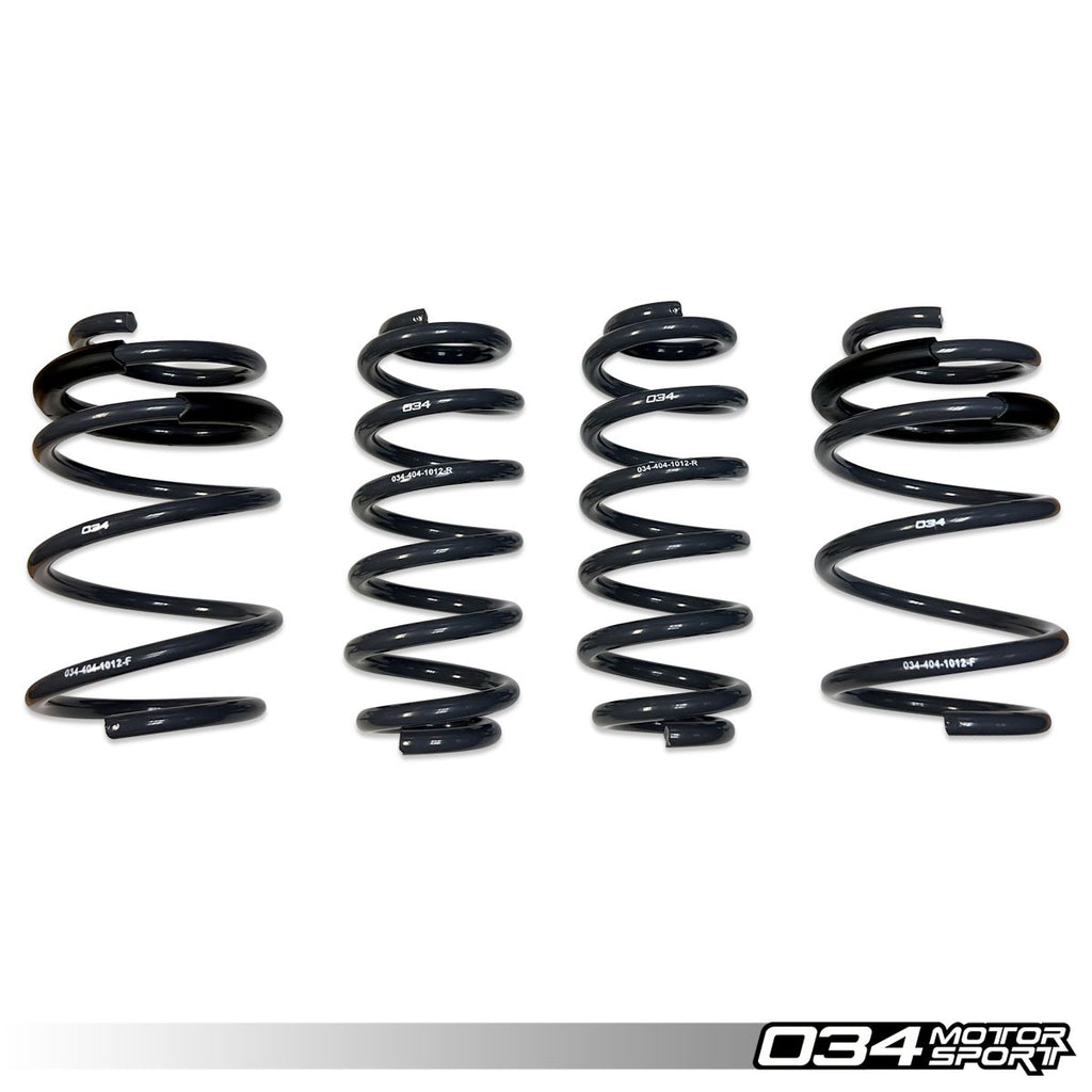 034 Motorsport Dynamic+ Performance Lowering Springs for Audi 8V A3/S3 without Magnetic Ride