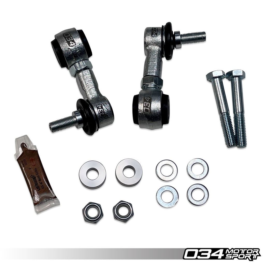 034MOTORSPORT DYNAMIC+ ADJUSTABLE REAR SWAY BAR END LINK KIT FOR B8/8.5 AUDI A4/S4, A5/S5, Q5/SQ5, C7/C7.5 A6/S6/RS6, A7/S7/RS7