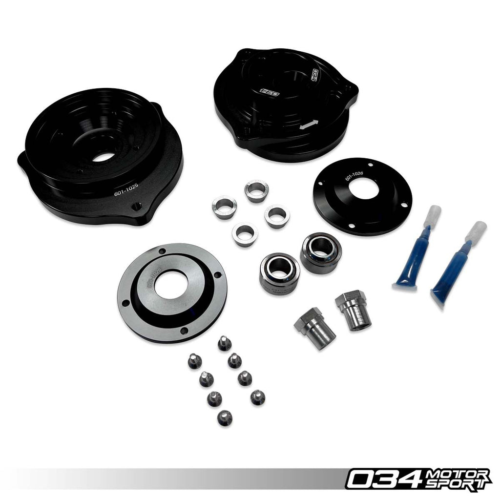 034 MOTORSPORT CAMBER MOUNT PAIR, VOLKSWAGEN MK5/MK6 GOLF/JETTA/GTI/GLI/R32/R, AUDI 8P A3