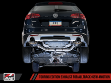 Load image into Gallery viewer, AWE Tuning VW MK7 Golf Alltrack/Sportwagen 4Motion Touring Edition Exhaust - Diamond Black Tips