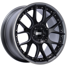 Load image into Gallery viewer, BBS CH-RII 20x9 5x112 ET30 CB66.5 Satin Black Center Platinum Lip Stainless Steel Rim Prot Wheel