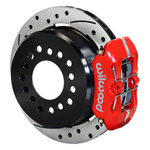 Load image into Gallery viewer, Wilwood Dynapro 12 Bolt Low-Pro Rear Kit w/ E-Brake 11in Drilled &amp; slotted / 2.75-2.81in off - Red