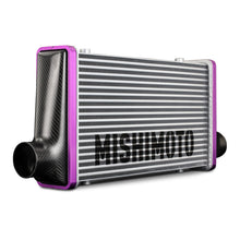 Load image into Gallery viewer, Mishimoto Universal Carbon Fiber Intercooler - Matte Tanks - 450mm Black Core - C-Flow - BL V-Band