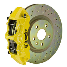 Load image into Gallery viewer, Brembo 05-14 Mustang GT Excl non-ABS Equipped Fr GT BBK 6Pist Cast 355x32 1pc Rtr Drill-Yellow