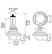 Load image into Gallery viewer, Hella Optilux H8 12V/35W XB Xenon White Bulb (pair)