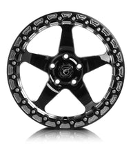 Load image into Gallery viewer, Forgestar D5 Beadlock 15x10 / 5x114.3 BP / ET50 / 7.5in BS Gloss Black Wheel