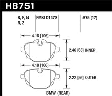 Load image into Gallery viewer, Hawk 2015 BMW 428i Gran Coupe / 11-16 535i / 11-16 X3/X4 PC Rear Brake Pads