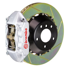 Load image into Gallery viewer, Brembo 09-16 Panamera/S/4S/Turbo Rear GT BBK 4 Piston Cast 380x28 2pc Rotor Slotted Type1-Silver