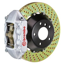 Load image into Gallery viewer, Brembo 10-16 E63 AMG/12-18 CLS63 AMG Rear GT BBK 4 Piston Cast 380x28 2pc Rotor Drilled-Silver