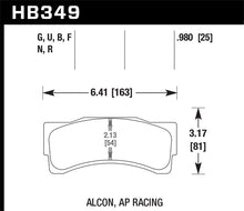 Load image into Gallery viewer, Hawk HP Plus AP Racing/Alcon 25mm Brake Pads