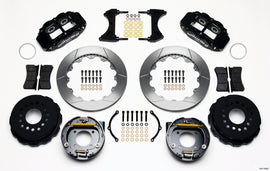 Wilwood Narrow Superlite 4R Rear P-Brk Kit 12.88in Chevy 12 Bolt w/ C-Clips Staggered mt