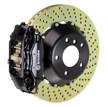 Load image into Gallery viewer, Brembo 06-12 325i (Excl. xDrive) Rear GT BBK 4 Piston Cast 345x28 2pc Rotor Drilled-Black