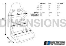 Load image into Gallery viewer, Corbeau FX1 Pro - Fixed Back Racing Seat