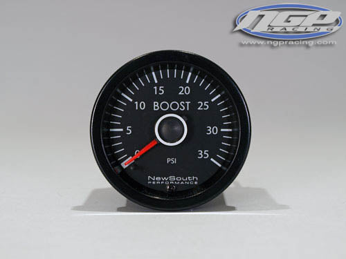 New South Performance - VW White Boost Gauge 0 to 35 PSI