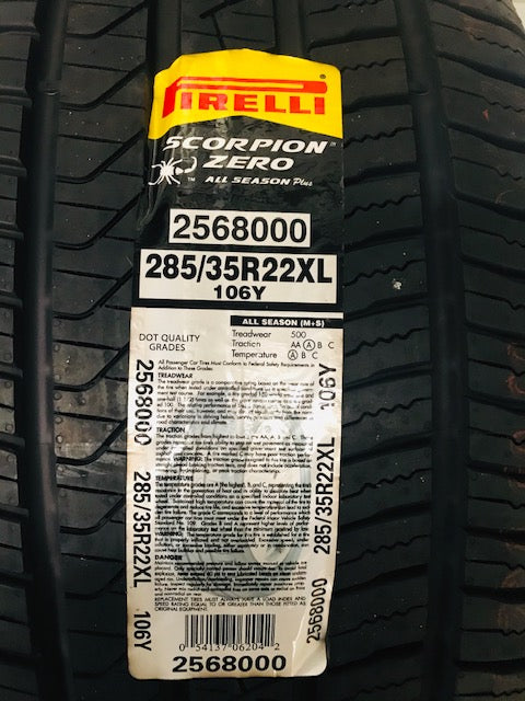 Pirelli Scorpion All Season Plus 285/35/22 Tires - Set of 4 - Sold