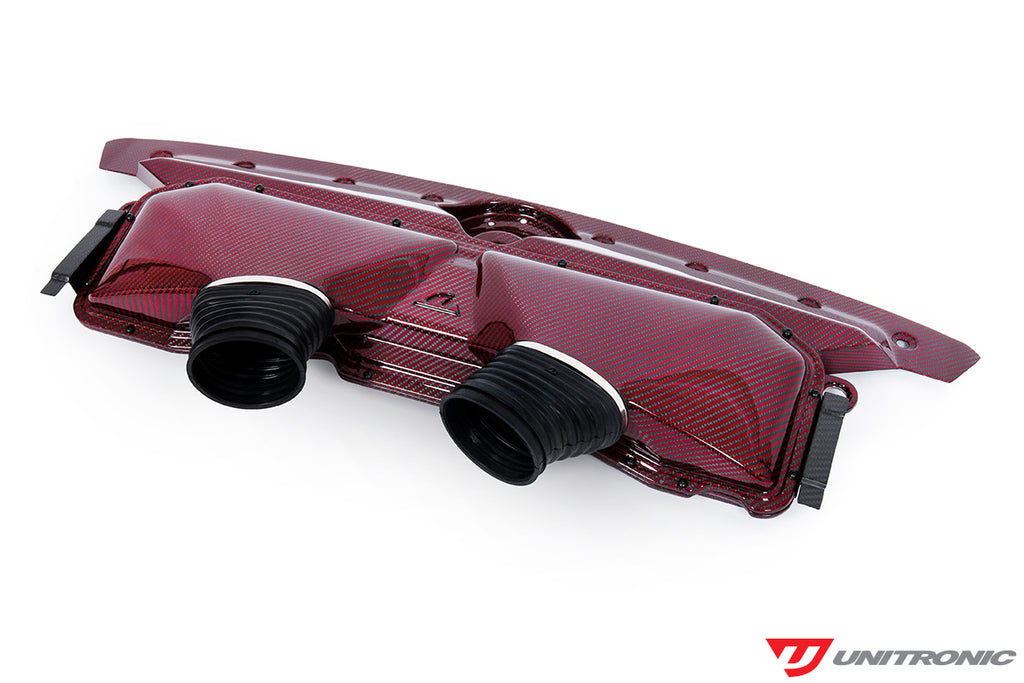 UNITRONIC RED CARBON KEVLAR INTAKE & TURBO INLETS FOR AUDI C8 RS6/RS7