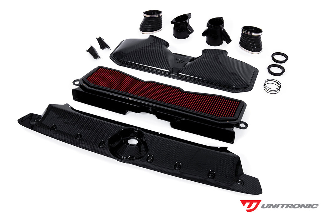 UNITRONIC GLOSS CARBON FIBER INTAKE & TURBO INLETS FOR AUDI C8 RS6/RS7