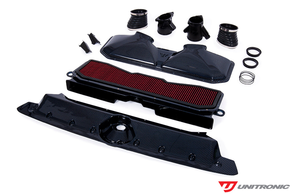 UNITRONIC BLUE CARBON KEVLAR INTAKE & TURBO INLETS FOR AUDI C8 RS6/RS7