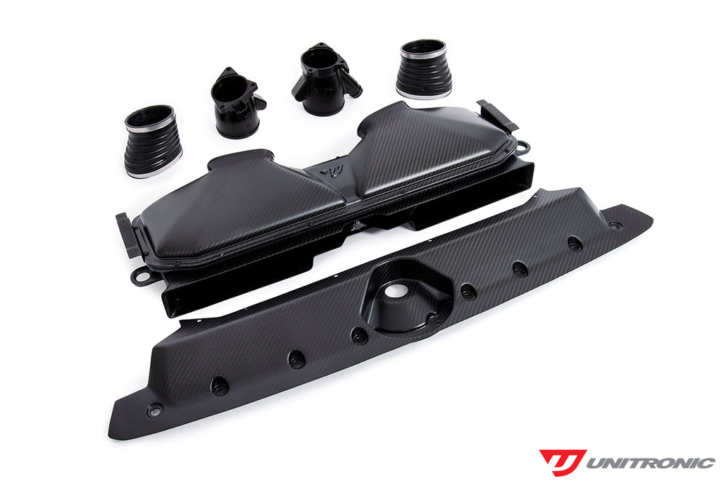 UNITRONIC MATTE CARBON FIBER INTAKE & TURBO INLETS FOR AUDI C8 RS 6/RS 7