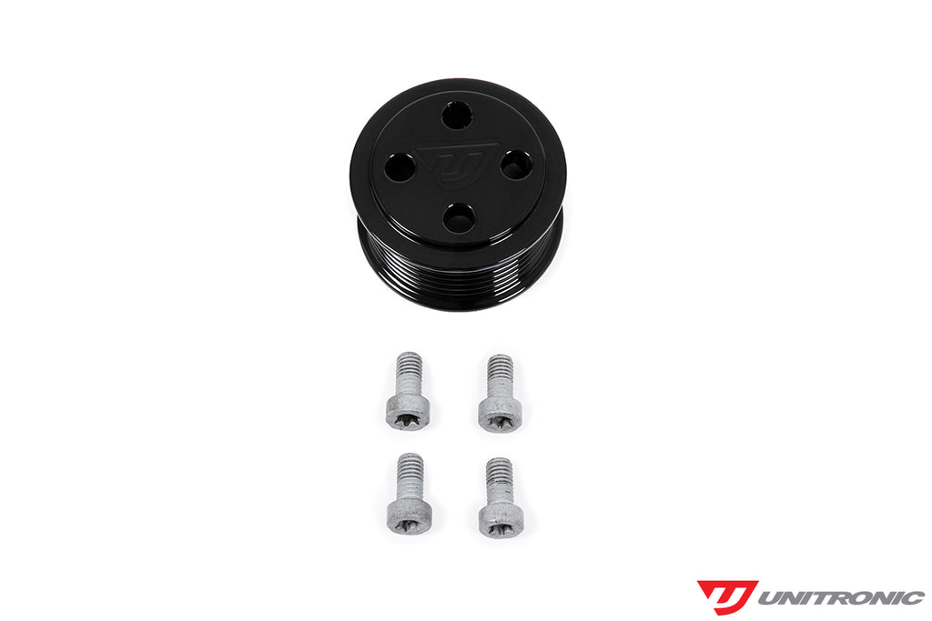 UNITRONIC BOLT-ON STYLE SUPERCHARGER PULLEY KIT - AUDI 3.0TFSI (CREC) UPGRADE FROM STG 1/1+ TO STAGE 2+