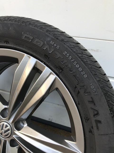 OEM VW Atlas Wheels - 20x8" with Continental Cross Contact Tires - USED - SOLD