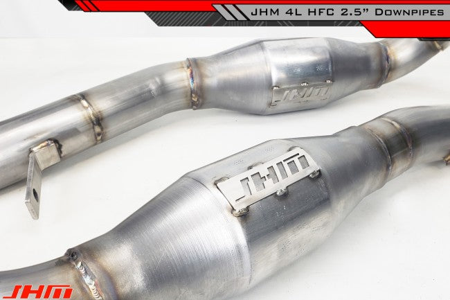 JHM Motorsports High Flow Catalytic Converter Downpipes With Integrated Baffle System - Audi 4L Q7 3.0T