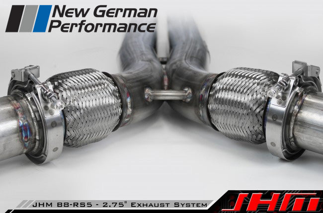 JHM 2.75" Performance Exhaust - Valved - Downpipes and Cat-Back (JHM) for B8-RS5 4.2L