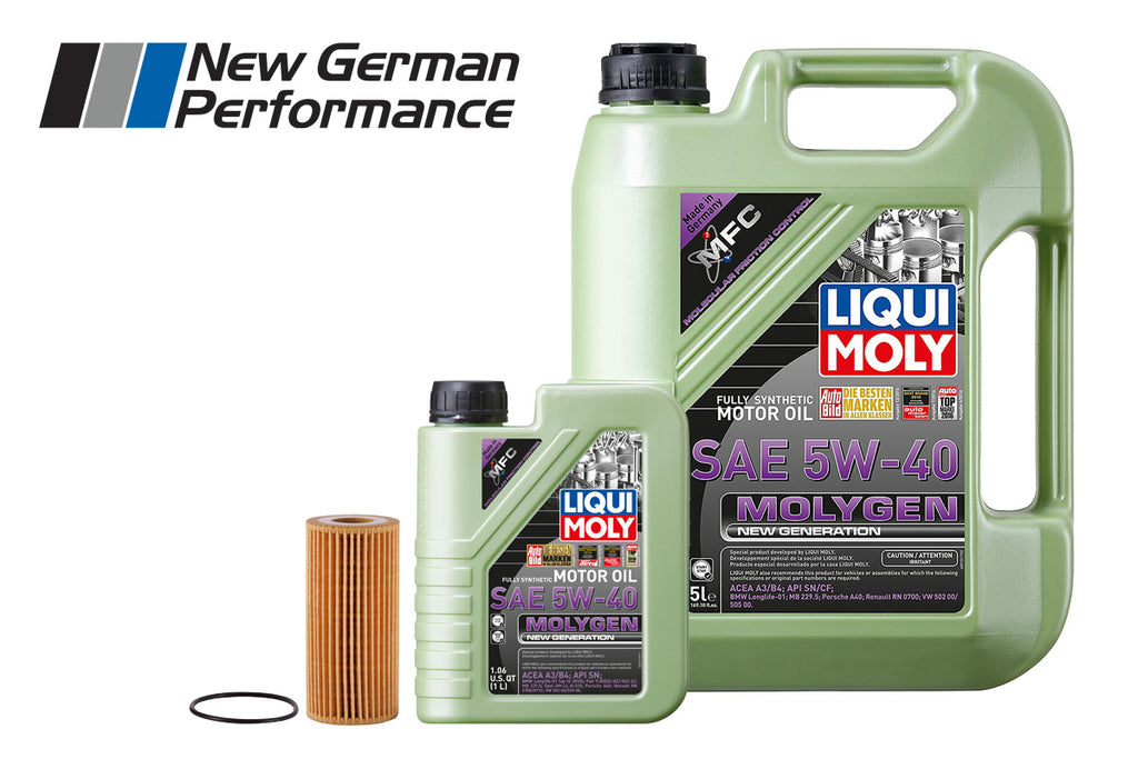Oil Change Kit - VW/Audi Gen3 2.0T / 1.8T TSI / TFSI - LIQUI MOLY Molygen 5w40