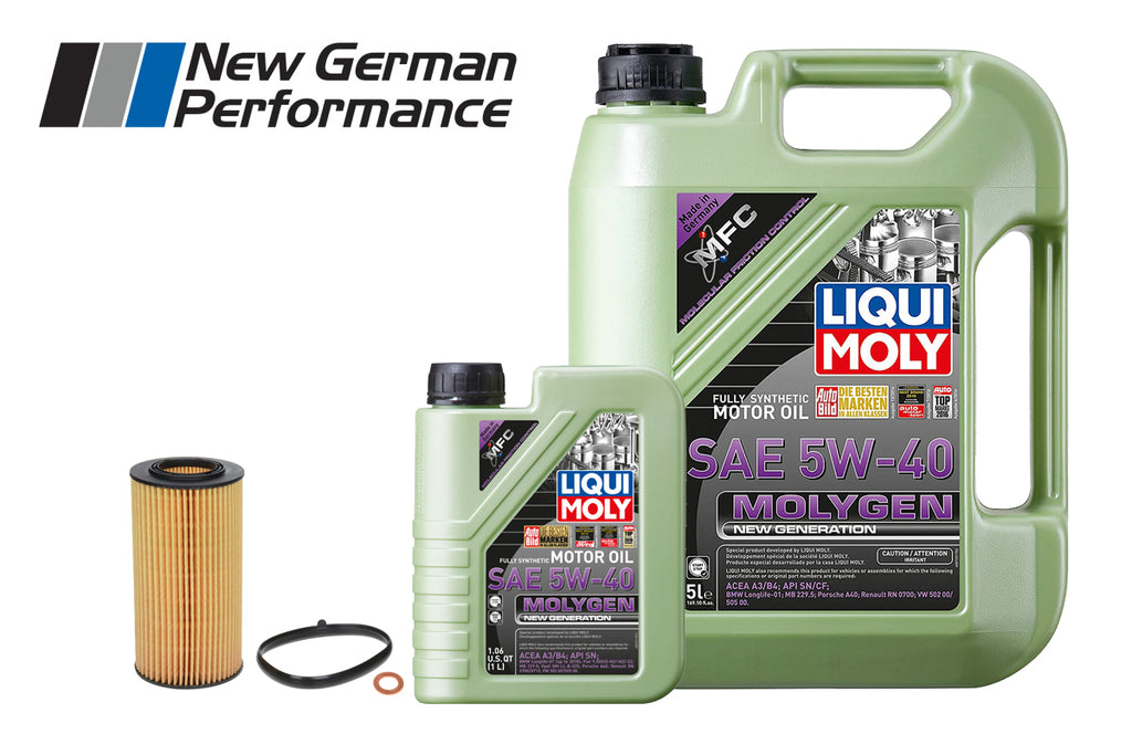 Oil Change Kit - VW 2.5 5 Cyl. - LIQUI MOLY Molygen 5w40