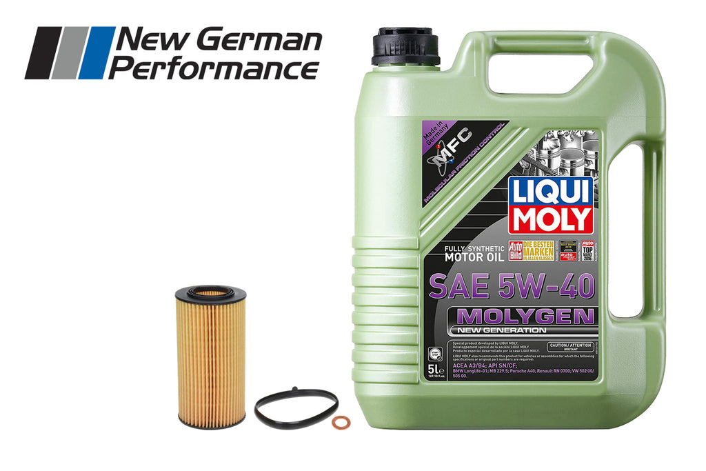 Oil Change Kit - VW/Audi 2.0T FSI - LIQUI MOLY Molygen 5w40