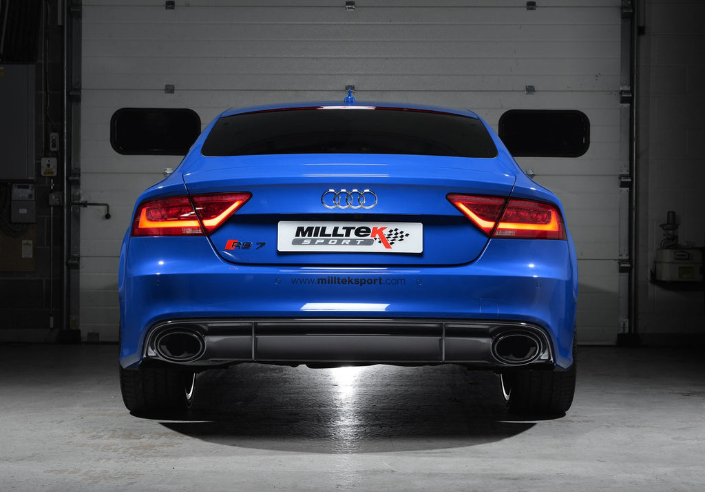 Milltek Sport Audi C7 RS7 4.0T Non-resonated Valvesonic Cat-back Exhaust System