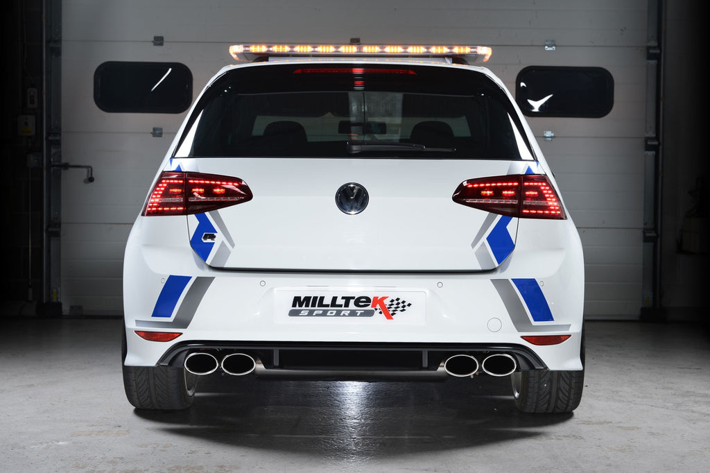 Milltek Sport Catback Exhaust - Mk7 Golf R - Valved (Street)