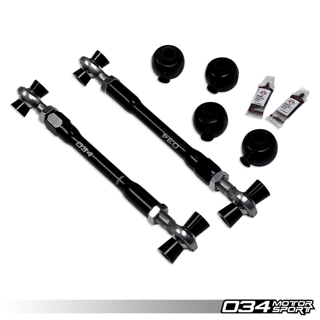 034MOTORSPORT MOTORSPORT ADJUSTABLE REAR TOE LINKS, VOLKSWAGEN & AUDI PQ35 AND MQB EVO