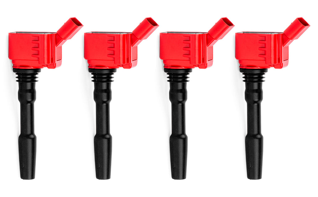 APR TSI Red Ignition Coil Set of 4 - VW Mk8, Mk7, Audi 8V A3, S3, 8S TT, TTS, B9 A4, A5, Q5