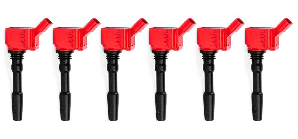 APR TSI Red Ignition Coil Set of 6 - Audi B9 S4, S5, RS5, Q5, SQ5, C8 A6, S6, A7, S7 2.9T, 3.0T